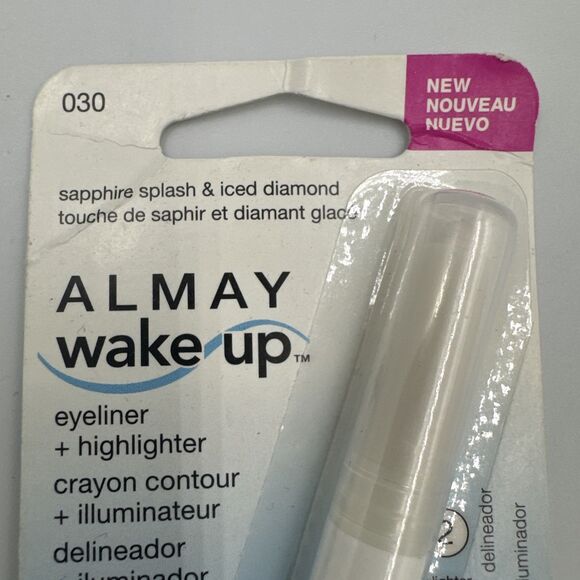 Almay Wake Up Eyeliner+Highlighter  #030 Sapphire Splash & Iced Diamond - Picture 2 of 3